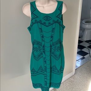 Embroidered Shift Dress